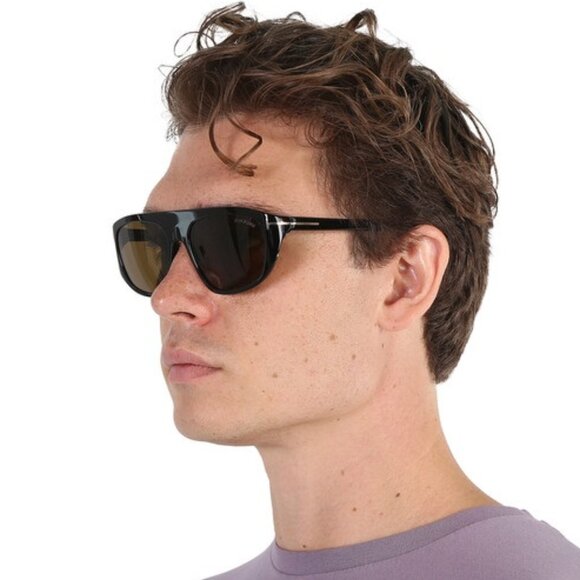 Tom Ford Women Sunglasses Black Roviex Pilot FT1002/S 01J NEW AUTHENTIC